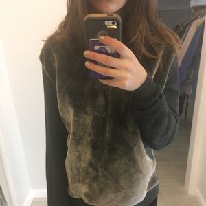 ASOS Hoodie with contrast fabric sleeves